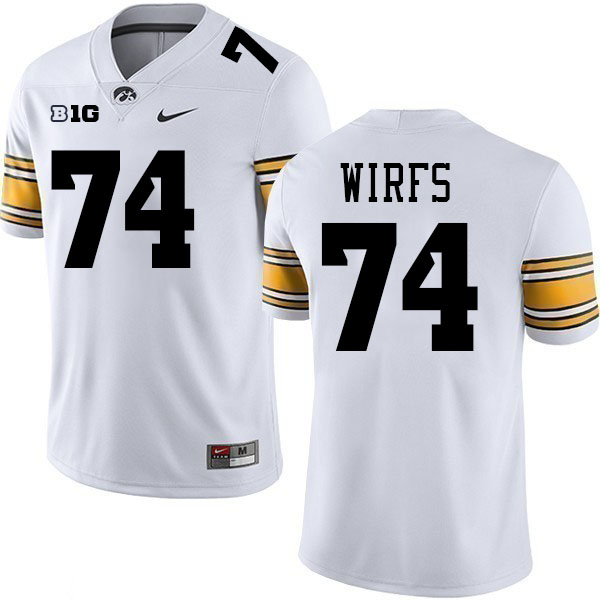 Tristan Wirfs Iowa Jersey,University Of Iowa Hawkeyes Fotoball Uniforms,Jersey,Gears-White